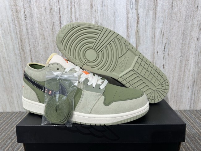 Authentic Air Jordan 1 Low Craft SE “Light Olive” GS