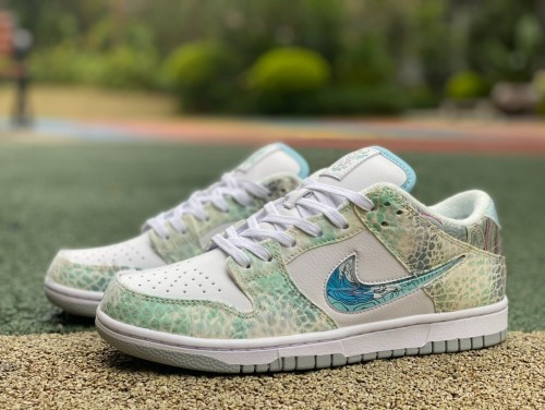 Authentic Nike Dunk Low CNY White Green