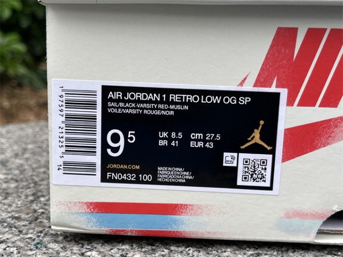 Authentic Trophy Room x Air Jordan 1 Low OG “Home”