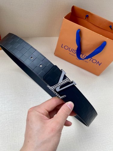 Super Perfect Quality LV Belts(100% Genuine Leather Steel Buckle)-4467