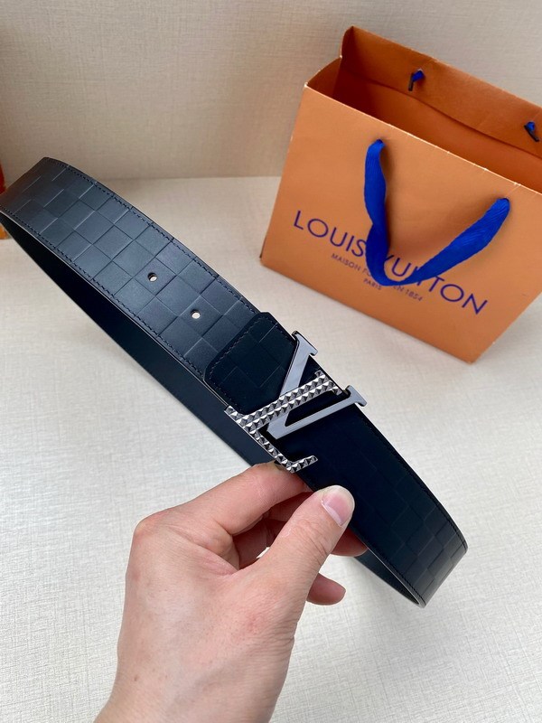 Super Perfect Quality LV Belts(100% Genuine Leather Steel Buckle)-4467