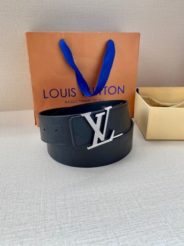 Super Perfect Quality LV Belts(100% Genuine Leather Steel Buckle)-4466