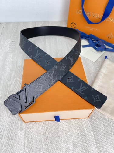 Super Perfect Quality LV Belts(100% Genuine Leather Steel Buckle)-4476