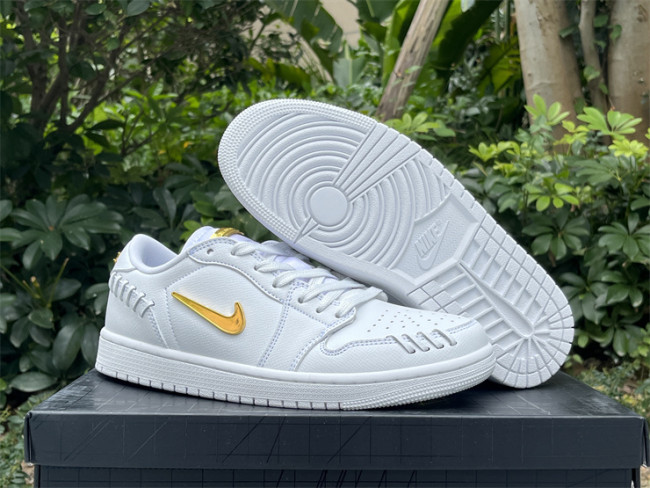 Authentic Air Jordan 1 Low Method of Make White GS