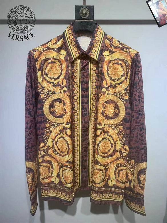 Versace long sleeve shirt men-316(S-XXL)