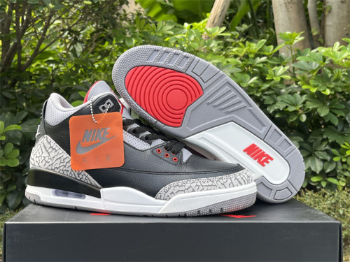 Super Max Air Jordan 3 “Black Cement” 2024 GS
