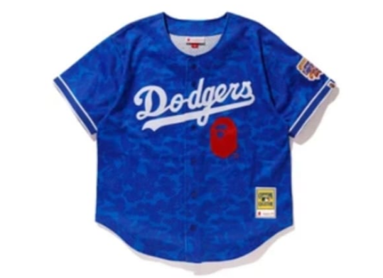 BAPE x Mitchell Ness Dodgers Jersey