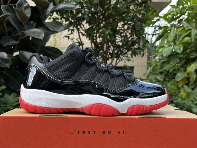 Authentic Air Jordan 11 Low “Bred” 2025