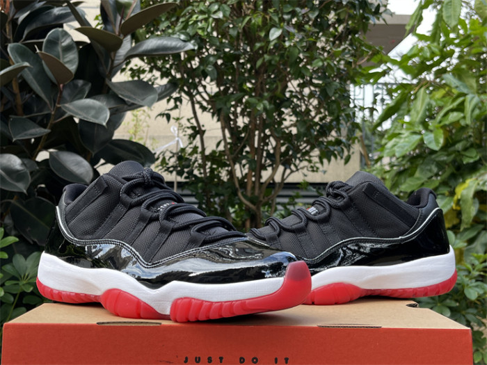 Authentic Air Jordan 11 Low “Bred” 2025