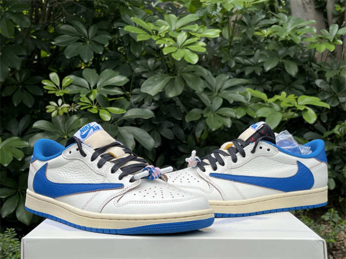 Authentic Travis Scott x fragment design x Air Jordan 1 Low OG