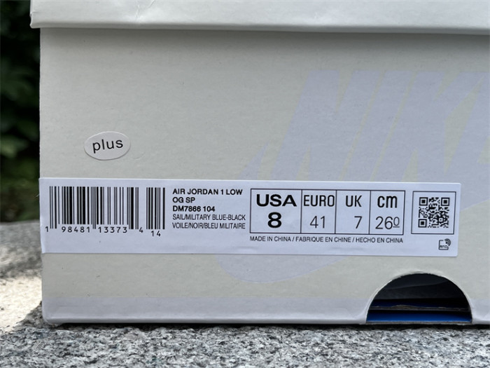 Authentic Travis Scott x fragment design x Air Jordan 1 Low OG