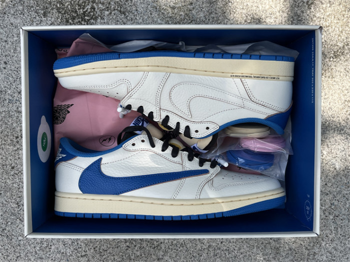 Authentic Travis Scott x fragment design x Air Jordan 1 Low OG