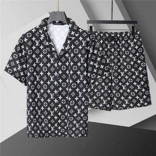 LV short sleeve men suit-292(M-XXXL)