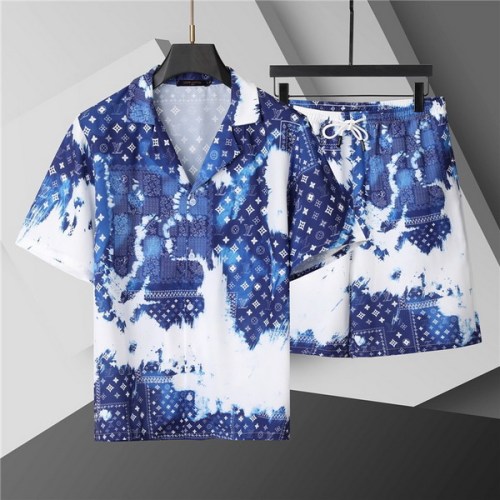 LV short sleeve men suit-293(M-XXXL)