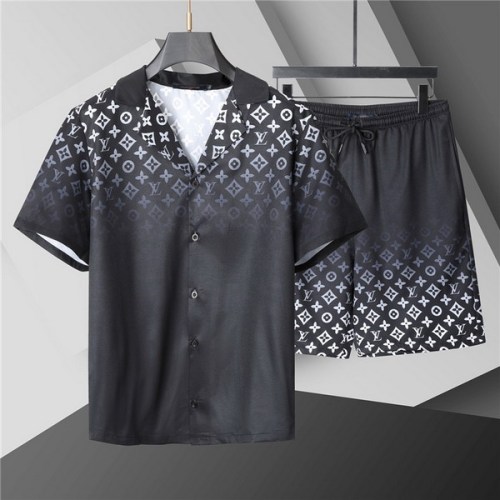 LV short sleeve men suit-291(M-XXXL)