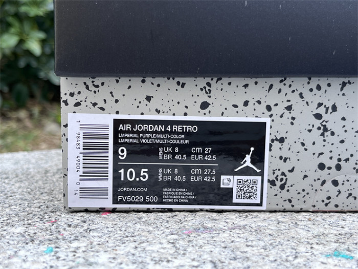 Authentic Air Jordan 4 “Lakers”