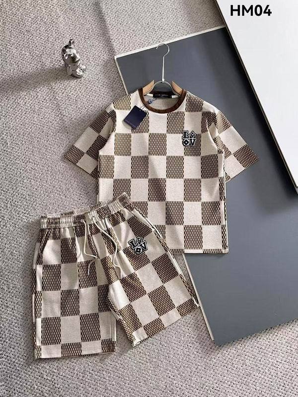 LV short sleeve men suit-298(M-XXXL)
