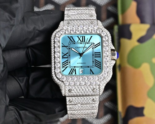 Cartier Watches High End Quality-026（Moissanite Diamond)