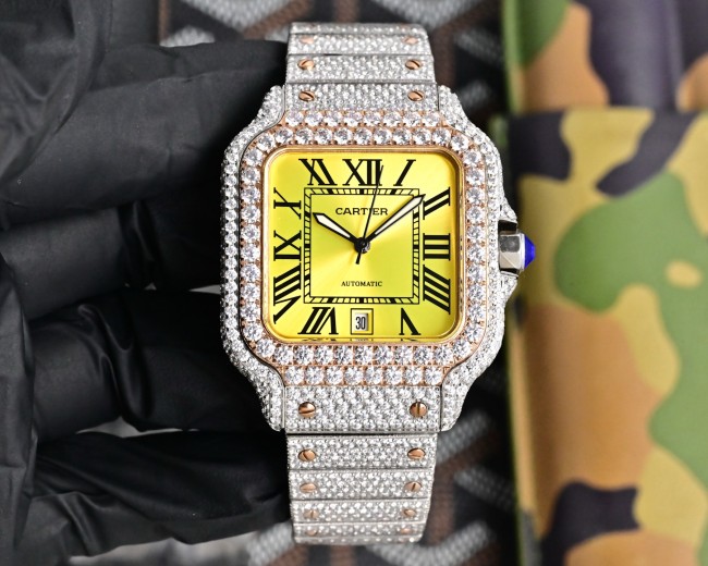 Cartier Watches High End Quality-037（Moissanite Diamond)