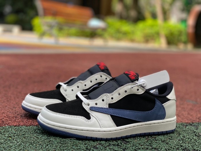 Travis Scott X Air Jordan Low Og Black Blue GS