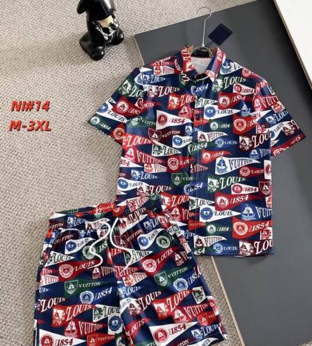 LV short sleeve men suit-325(M-XXXL)