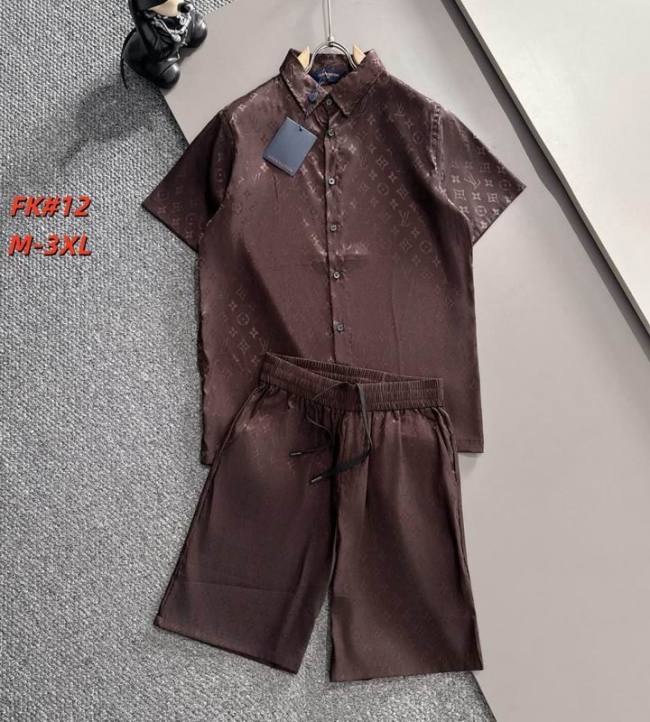 LV short sleeve men suit-304(M-XXXL)