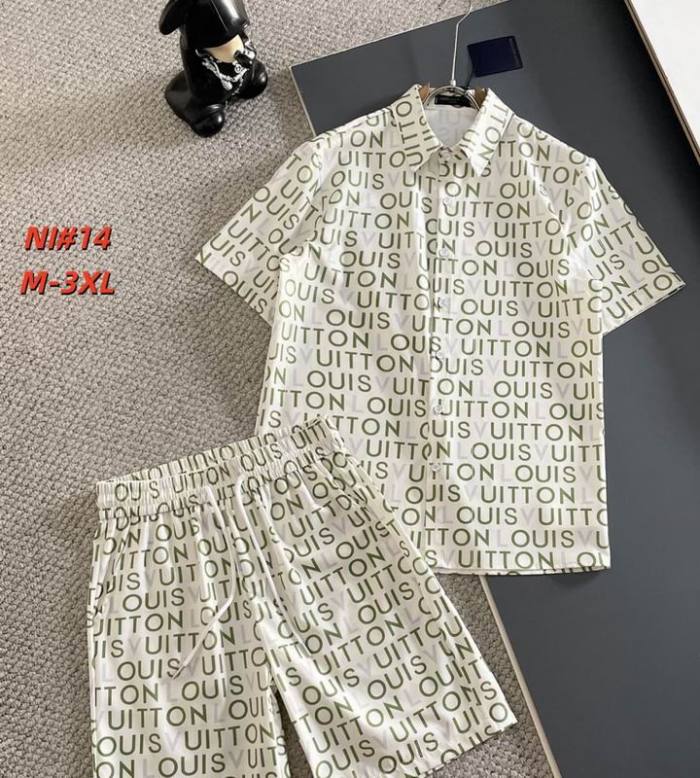 LV short sleeve men suit-326(M-XXXL)