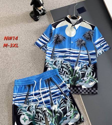 LV short sleeve men suit-324(M-XXXL)