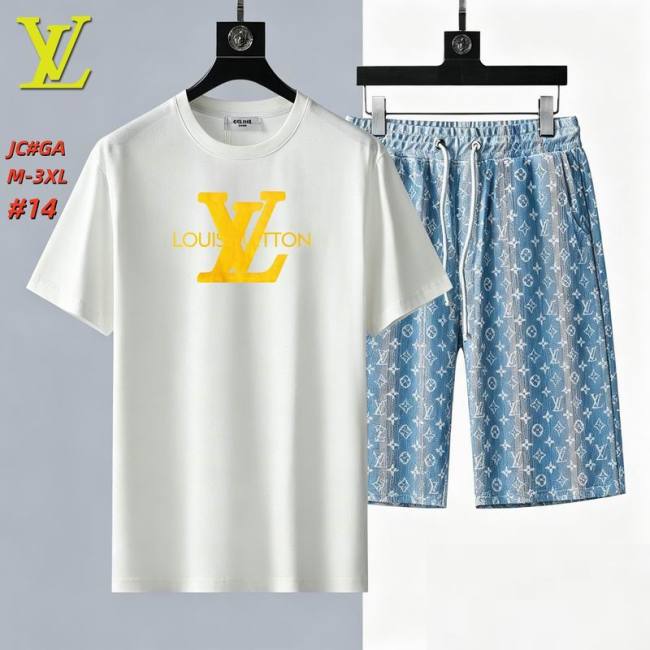 LV short sleeve men suit-323(M-XXXL)