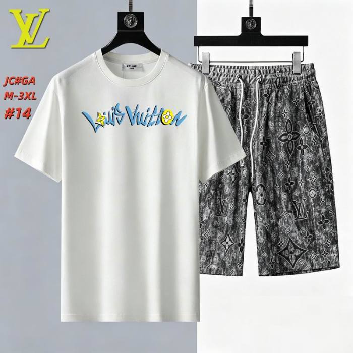 LV short sleeve men suit-319(M-XXXL)