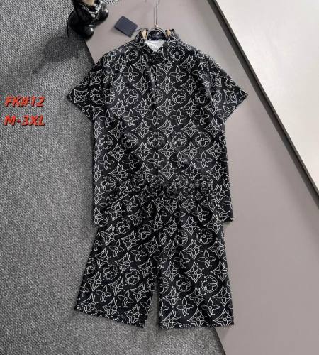 LV short sleeve men suit-306(M-XXXL)
