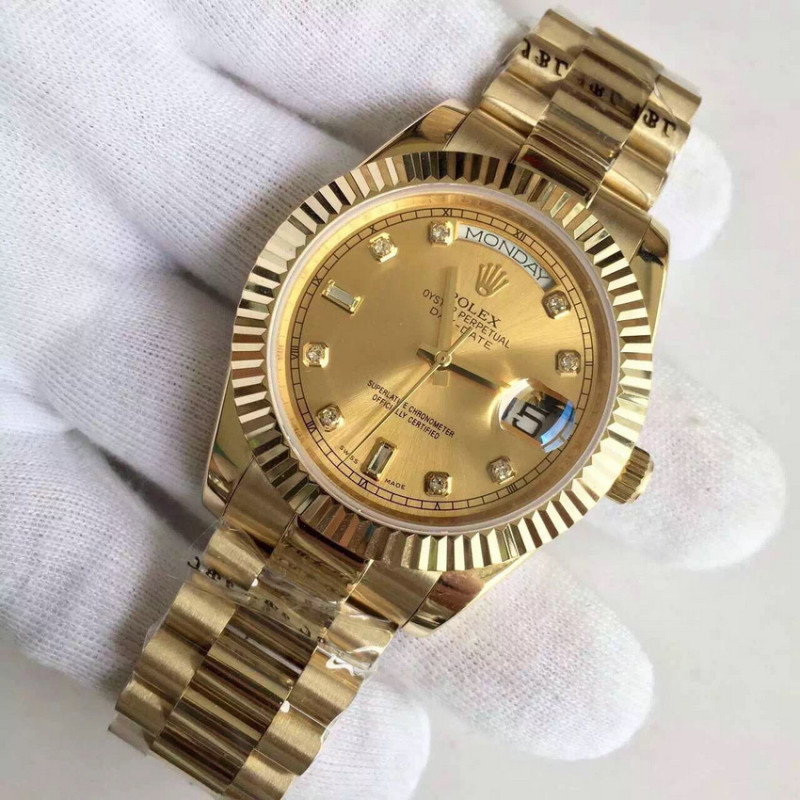 ロレックス デイデイト ゴールド ウォッチ 全自動機械式 メンズ腕時計