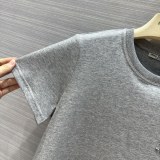 miumiu秋冬新作高級グレー文字刺繍半袖Tシャツ