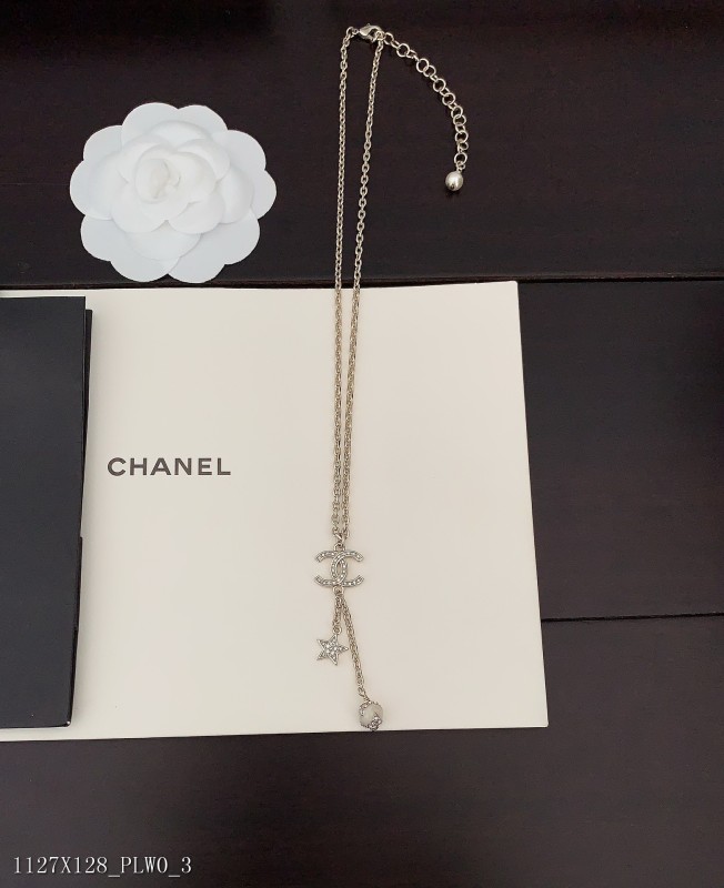 Chanelネックレスレディースネックレスおしゃれネックレス 真鍮マテリアル