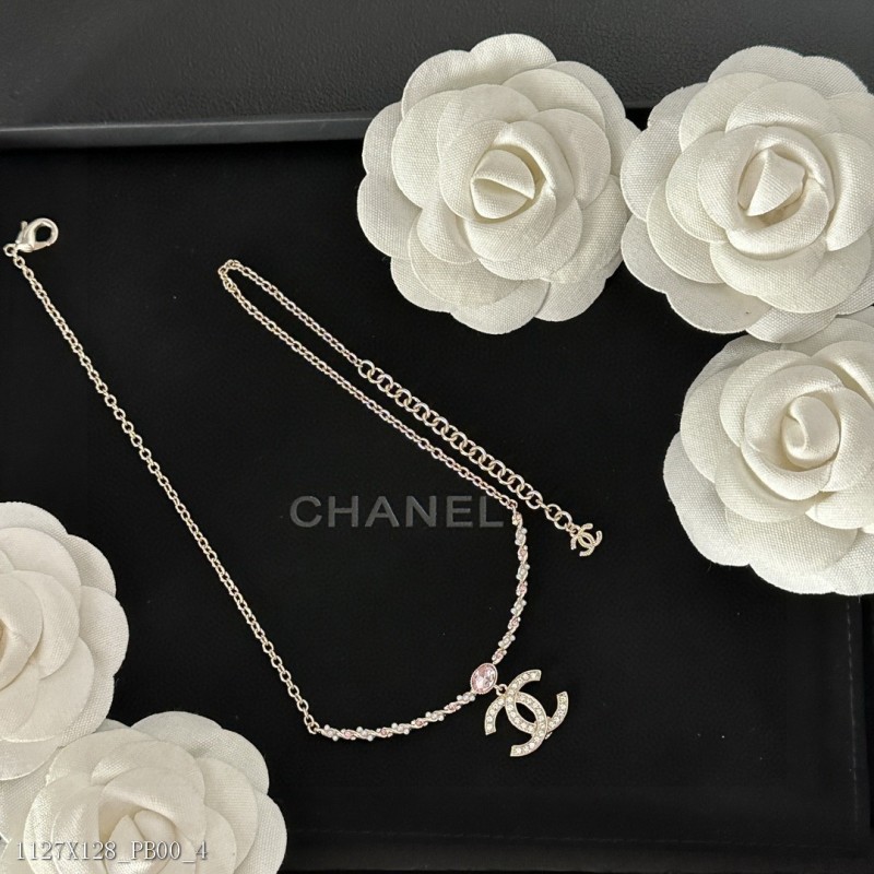 Chanelアルファベットネックレスおしゃれネックレスレディースネックレス真鍮素材