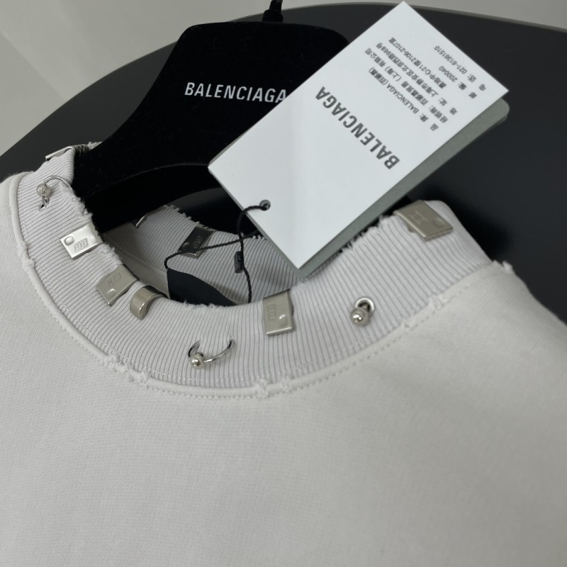 Balenciaga金属製ネックレス綿製衛衣