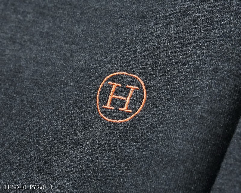 Hermesの秋冬新作メンズセーター、最新型ハイネック薄手セーターおしゃれセーター男女セーター