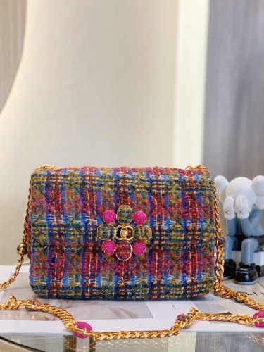 Chanelハンドバッグショルダーバッグファッションバッグ秋冬ウールの郵便配達バッグ サイズ：20 x 15 x 10（cm）