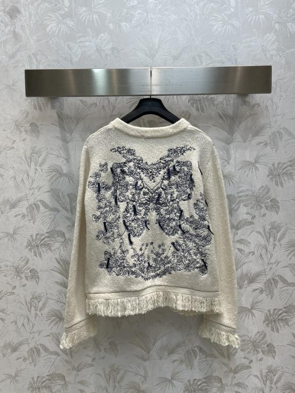 Diorフリンジセーターレディースセーターおしゃれセーター
