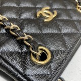 Chanelレディースバッグおしゃれバッグショルダーバッグ斜めショルダーチェーンバッグ サイズ：16 x 15 x 10 cm