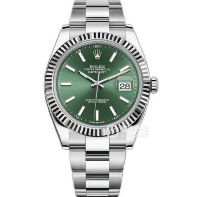 ロレックス日誌型シリーズミントグリーン3235ムーブメント41 mmメンズ腕時計