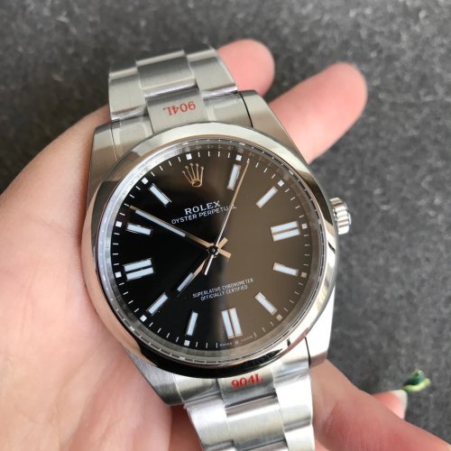 ロレックスm 124300-0002スチールベルト男性機械式腕時計 サイズ41 mmX 12 mm