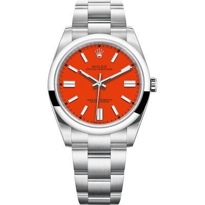 ロレックスオレンジ鋼帯機械式男性時計