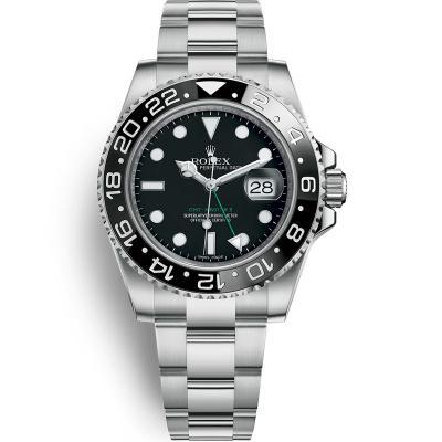 ロレックス116710 LN黒丸鋼帯男性機械式腕時計 40x13mm