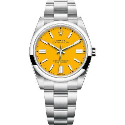 ロレックス黄色鋼帯機械式男性時計