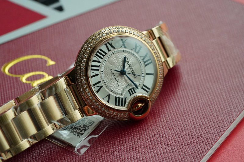 カルティエWE902064ローズゴールドレディース機械式腕時計
