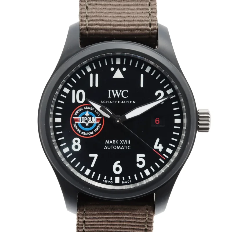 IWC IW324712 CE×ナイロン AT 黒文字盤
