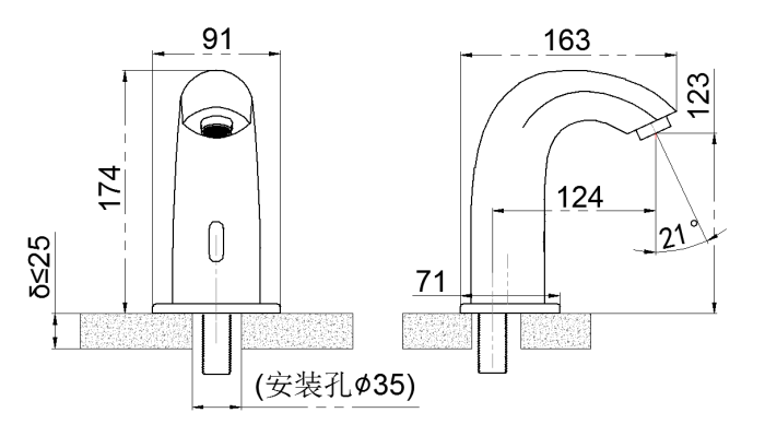 Non-contact Sensor Basin Tap Touchless Automatic Sensor  Faucet DT-179 D/AD