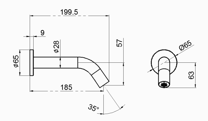 Wall Mounted  Basin Tap  Automatic Sensor Faucet DT-277 D/AD