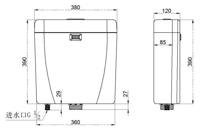 WC Sensor Tank Automatic Toilet Sensor DT-569D